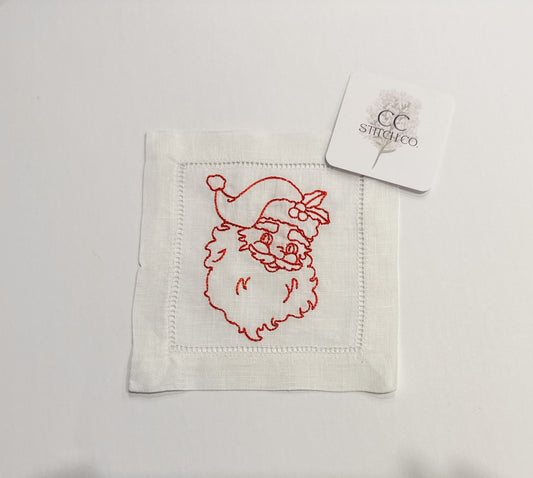 Vintage Santa Cocktail Napkins