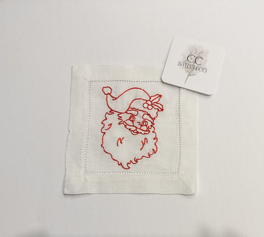 Vintage Santa Cocktail Napkins